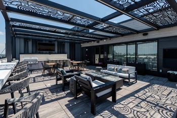 Outdoor tv lounge